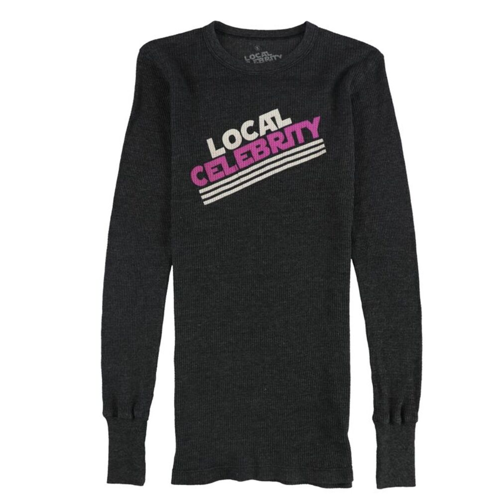 Local Celebrity Womens Thermal Graphic T-Shirt, NWT